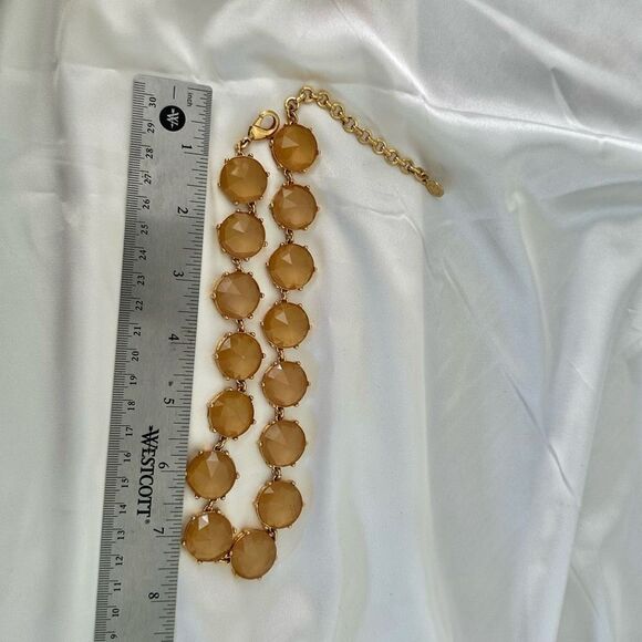 C Wonder yellow and gold tone link necklace - Picture 7 of 9